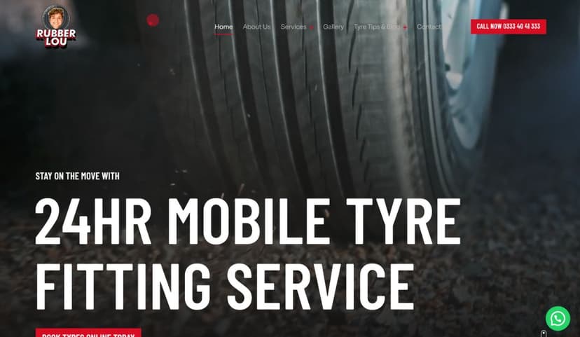 WordPress Website Development for Rubber Lou Tyres